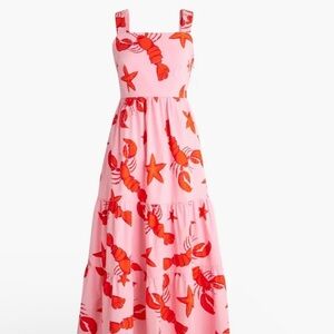J Crew Pink Lobster Dress